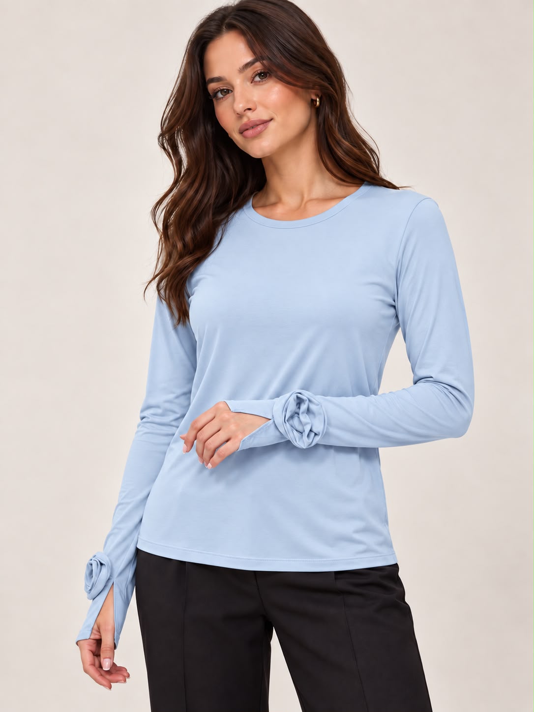 Maglia con guanto e rosa