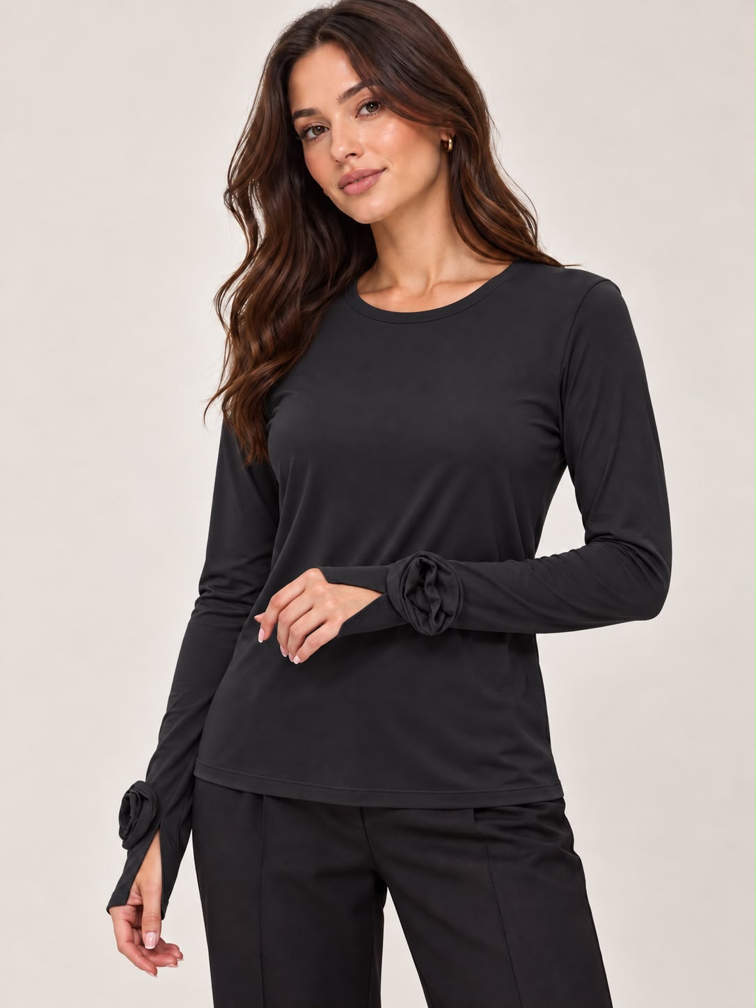 Maglia con guanto e rosa