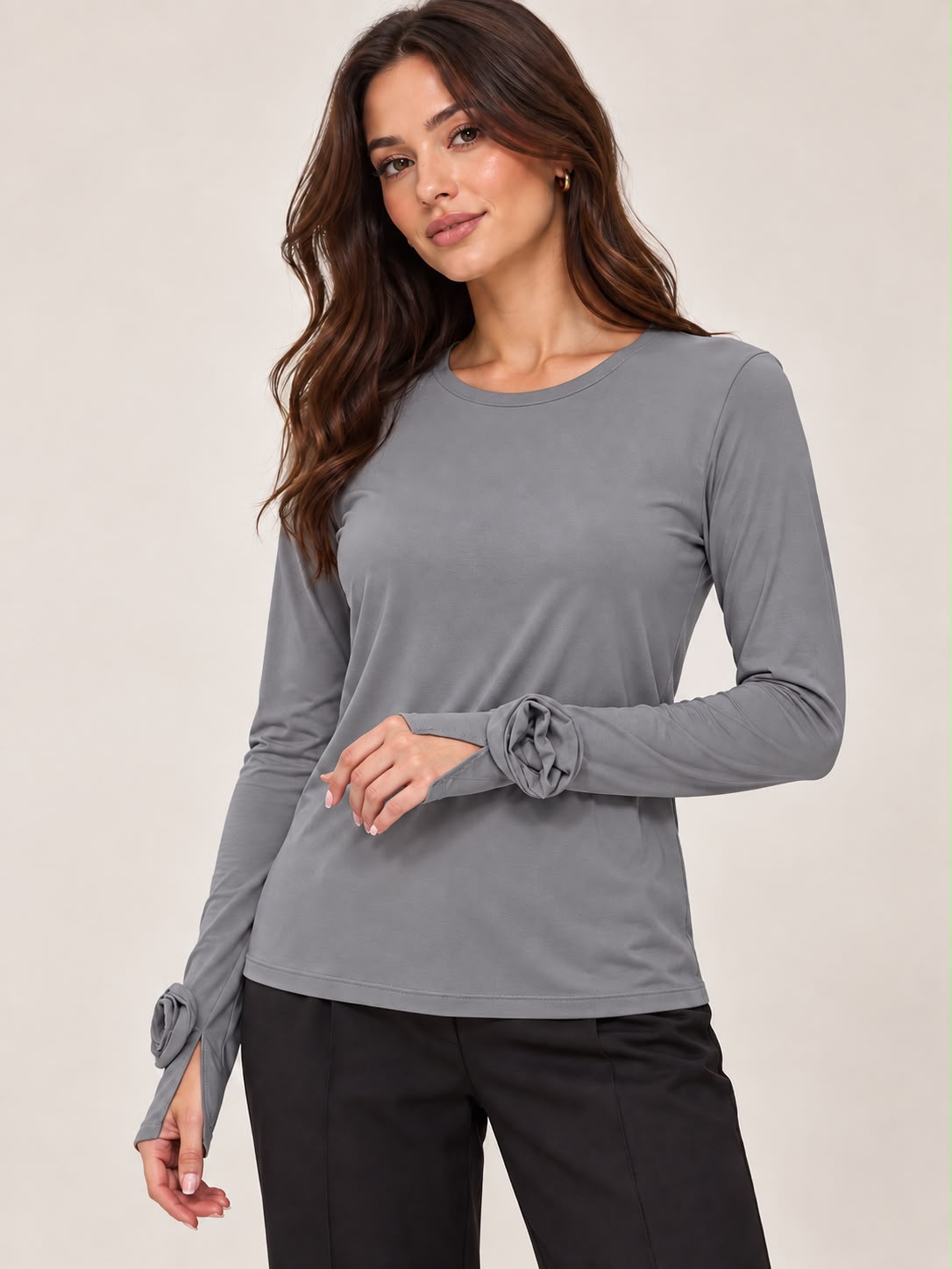 Maglia con guanto e rosa