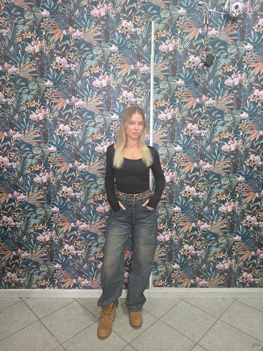 Jeans con doppia chiusura